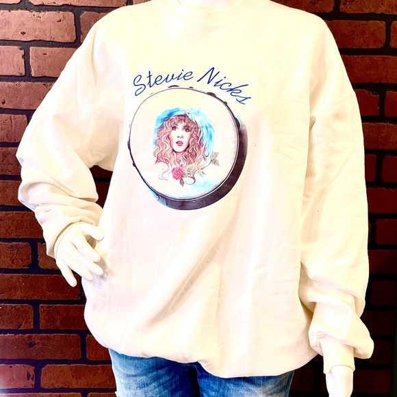 RARE 1/50 Stevie Nicks Sweatshirt Two Sided Where Dreams Unwind Crystal Ball Lg - Picture 5 of 9
